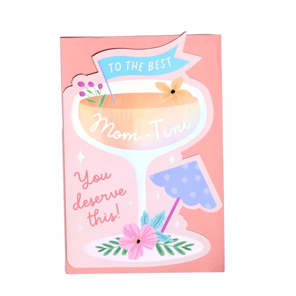 Mother’s Day Jumbo Greeting Card, Mom-Tini, 1 Count by Way to Celebrate