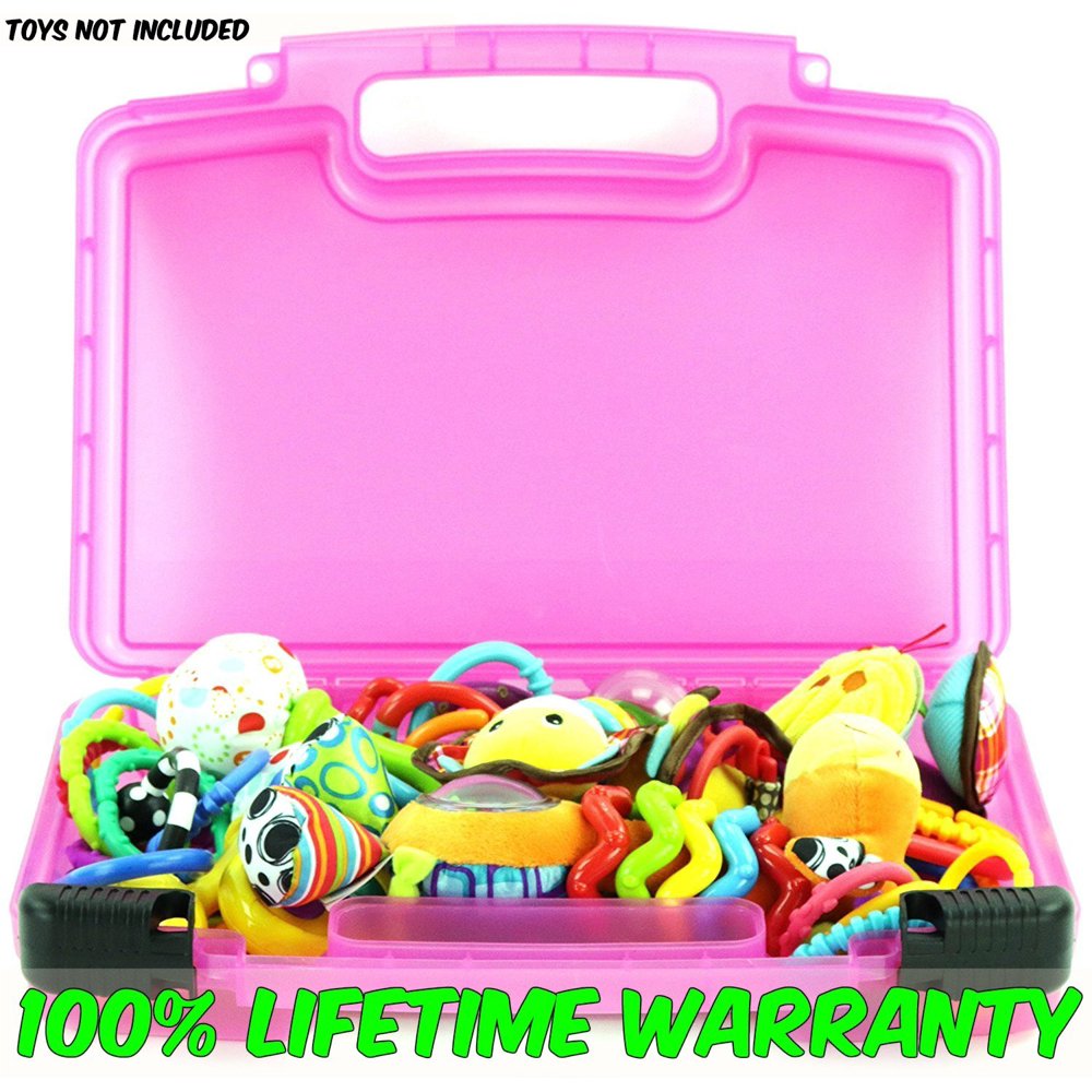 Baby Toy Case, Toy Storage Carrying Box. Figures Playset Organizer