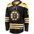 thumbnail image 2 of Men's Fanatics Jeremy Swayman Black Boston Bruins Home Breakaway Replica Jersey, 2 of 3