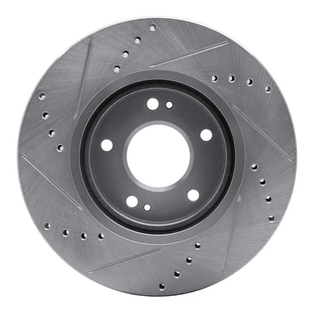 Dynamic Friction Company 631-03045R DFC Brake Rotor - Drilled And Slotted - Silver