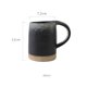 thumbnail image 2 of Taza de cerámica retro con relieve for café con leche en blanco y negro de 400 ml, 2 of 5