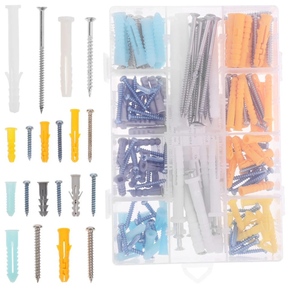 CIRCLE- Drywall Anchor Set Self Tapping Screws Metal Screws Screw Assortment Kit