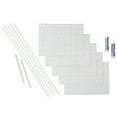 thumbnail image 1 of FASÄDE Traditional Style 1 Decorative Vinyl Backsplash 15 sq ft Kit in Argent Silver, 1 of 6
