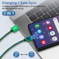 thumbnail image 6 of USB Wall Charger Block, 3 Pack KIGPOZI Type C Charger with 6FT USB C Charging Cable Type C Cable Cord USB to Usb C Cable, USB Charging Block Android Charger USB Brick USB Plug Adapter[Green], 6 of 8