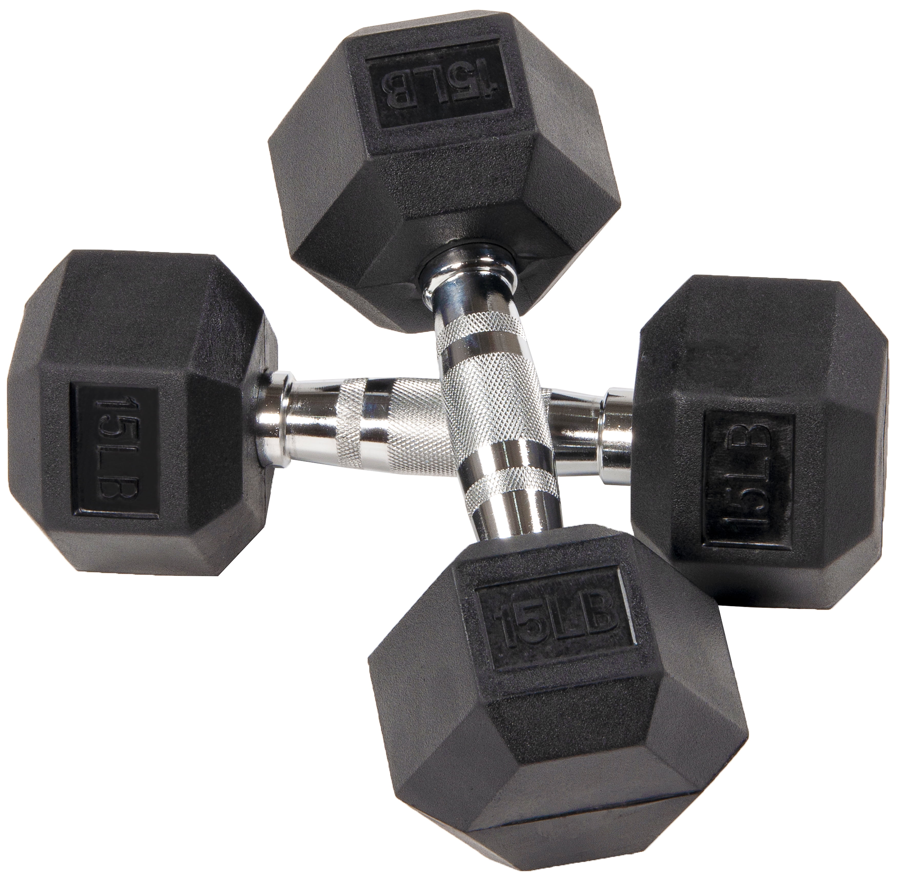 FAST FREE SHIPPING CAP Rubber Hex Dumbbell Set Pair of Two 25 lb Pound Weights 