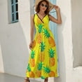 thumbnail image 2 of Lunarable Pineapple Art Sleeveless Dress Women's Summer Suit Dresses for Women 2025 Luxury Party Dress, 2 of 7