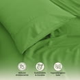 thumbnail image 6 of Lux Decor Rayon from Bamboo Blend Twin Sheets Set - 3 Piece Soft Cooling Bed Sheets Set - Sage, 6 of 9