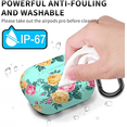 thumbnail image 5 of Coque Airpods Pro, Housse de Protection en Silicone Souple Absorbant les Chocs avec Porte-Clés [avant LED Visible] (Fleur D6), 5 of 5
