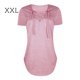 thumbnail image 1 of Camiseta de mujer con cuello en V y cordones, blusa suelta causal de manga corta, rosa, XXL Advancent AP001631-10, 1 of 7