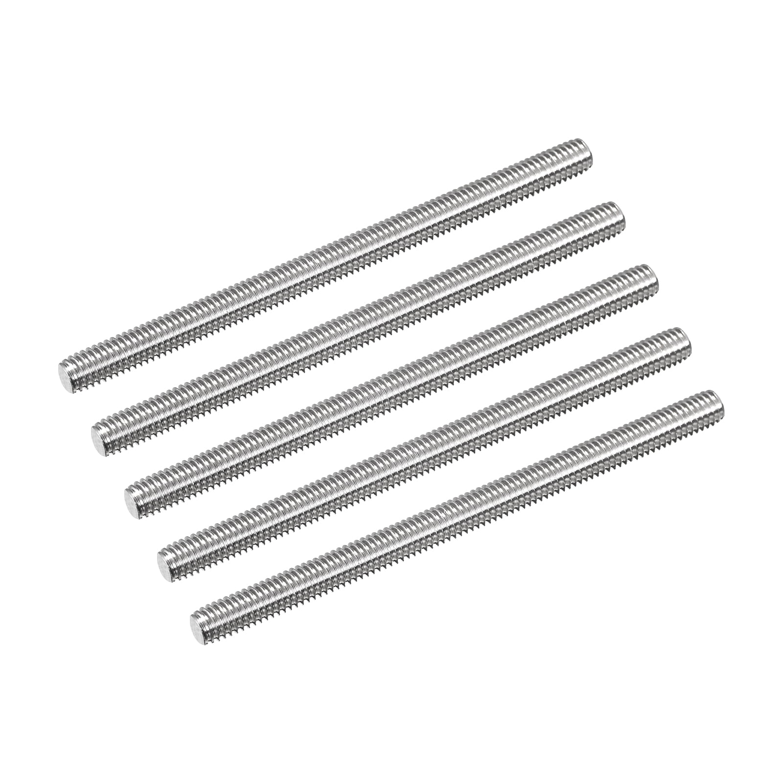 Uxcell Fully Threaded Rod M6 x 90mm 1mm Thread Pitch 304 Stainless