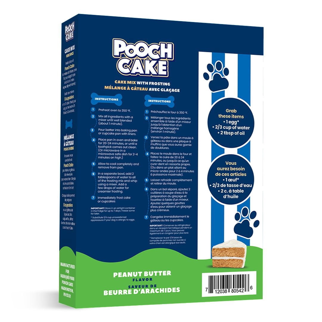 Pooch Cake Mélange à Gâteau Ensemble Simple au beurre d’arachides et Moule