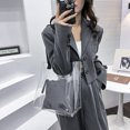 thumbnail image 4 of 2 bolsas de hombro compuestas transparentes para mujer, bolso de verano de PVC (blanco) Likrtyny Para estrenar, 4 of 9