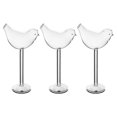 thumbnail image 1 of 3Pcs Bird Wine Glasses Bird-shaped Glass Wine Glasses Goblets, 1 of 3