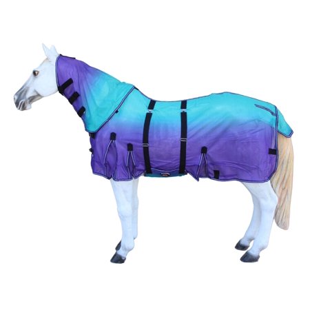 68" Horse Light Summer Spring Airflow Mesh Removable Neck Purple Ombre 73160