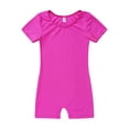 thumbnail image 3 of Jizyo Kids Boys Girls Short Sleeves Ballet Dance Gymnastics Leotard One Piece Biketard Jumpsuit Dancewear Rose 8, 3 of 5