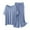 #198-Light Blue, variant on Censtreet Pajama Sets For Women 2 Piece Short Sleeve Pj Sets With Long Pants Sleepwear Casual Loose Lounge Sets