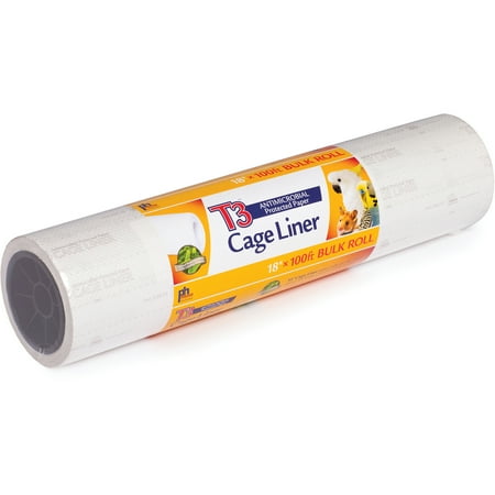 Prevue Pet Products T3 Antimicrobial Cage Liner, White