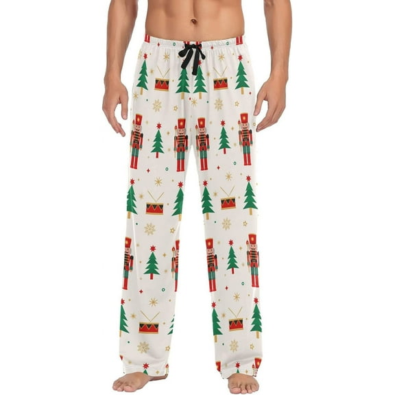 CROPD Pajama Pants Mens Lounge Pants Soft Pajama Bottoms with Drawstring and Pockets For Men