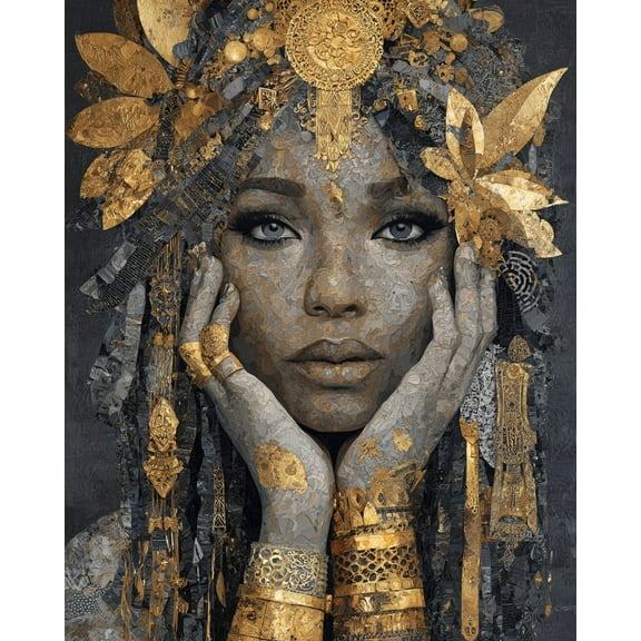 Paint by Numbers for Adults Kids Beginner Golden Goddess DIY Acrylic Painting by Numbers Kits with Brushes Acrylic Pigment Home Decoration Gifts 16 x 20 inch