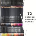thumbnail image 4 of 72 Oil Based Colored Pencils Set, 72 pcs Premium Color Pencils, Vibrant Colors, Break-Resistant Core, Organized in Presentation Tin Case, 4 of 7