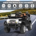 thumbnail image 4 of Costway Jeep Eléctrico para Niños Coche Montable de Batería 12 V con Mando 2,4 GHz Luces Led Reproductor de MP3 Negro, 4 of 9