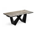 thumbnail image 3 of DAVEE Extendable Dining Table with Grey Ceramic Top--106.30/70.87*35.43*29.53 inches, 3 of 4
