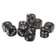 thumbnail image 3 of Dados de seis caras D6 para juegos de rol, suministros para fiestas, juegos DND, enseñanza de matemáticas Negro, 3 of 9
