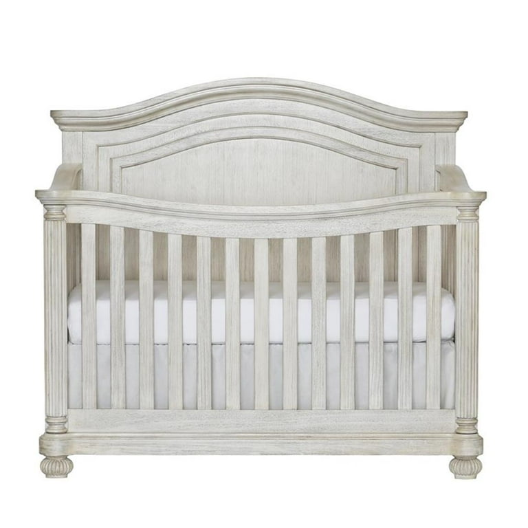 Heritage Baby Products Charleston 4 in 1 Convertible Wood Crib in White Walmart