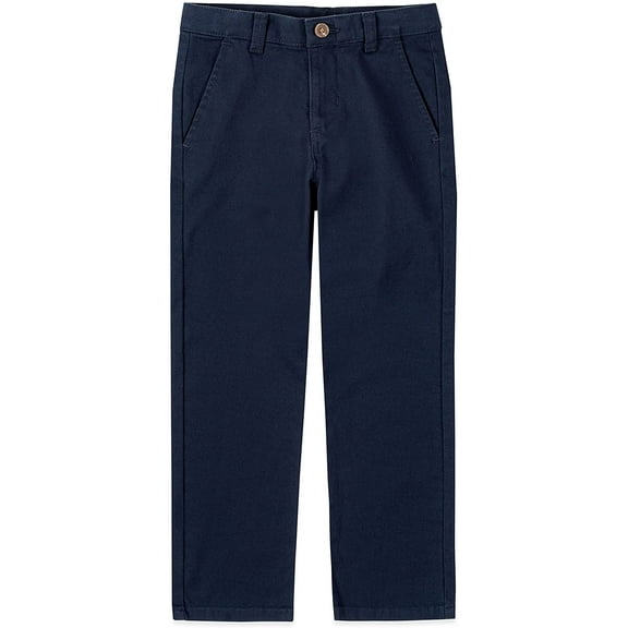 Boys 4-20 IZOD Flat Front Comfort Waistband Pants in Regular, Slim & Husky Color: Navy Size: 7