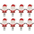 thumbnail image 1 of 8pcs Stainless Steel NailFree Bathroom Hook Kitchen Tool Storage Santa Claus Adhesive Hook, 1 of 5