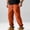 Orange, variant on WIZUTIZ Mens Jogger Cargo Pants Elastic Drawstring Waist Baggy Sweatpants Lightweight Waterproof Techwear Pants with Pocket