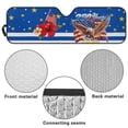 thumbnail image 6 of HUIACONG 250 Years Flag Flowers Windshield 250th Sunshade, Sun Visor for UV Rays & Heat Protection, for Wrangler, Compass, Gladiator & Renegade , Accessories 60x21 inches, 6 of 6