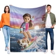 thumbnail image 1 of Muñeca American Girl anti-pilling, suave, ligera, esponjosa y acogedora de lujo para hogar y cocina – Perfecta para niños y adultos,130X150cm, 1 of 6