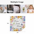 thumbnail image 5 of Spring Wildflowers Cloth Napkins, Watercolor Floral Leaf Wood Grain Washable and Reusable Dinner Napkins Set of 8, Table Napkin for Kitchen Party Birthday Wedding Hotel Housewarming 20"x20", 5 of 9