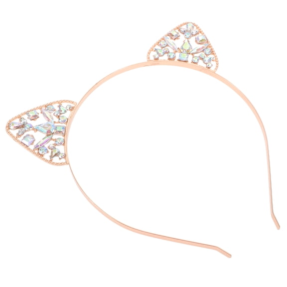 ETHZZLE Premium Alloy Golden Cat Ear Headband Cute Hair Accessory for Birthday  Christmas