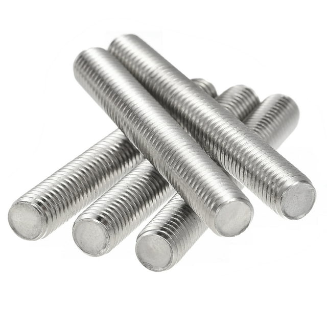 Unique Bargains M8 x 60mm 304 Stainless Steel Fully Threaded Rod Right Hand Threads 15 Pack