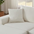 thumbnail image 3 of 102" Modular Sectional Sofa,Cloud Boneless Couch with Non Slip Base,Modern Loveseat Sofa Upholstered Sleeper Sofa Couch for Living Room,Bedroom,No Assembly Required,White, 3 of 8