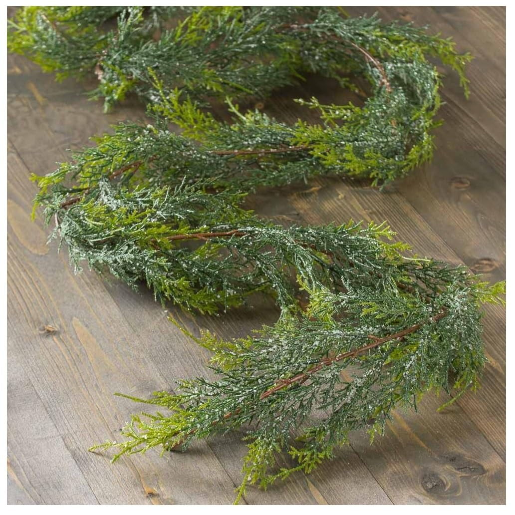 Guirlande De Cèdre Artificielle Pour Noël - Déco Intérieur Et Extérieur - 3 Tailles (150cm, 180cm, 270cm) - Réaliste, Résistante Aux Intempéries
