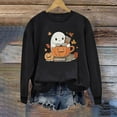 thumbnail image 2 of Fjofpr Sweatshirts for Women Loose Fit Halloween Sweatshirt for Women Plus Size Women's Halloween Long-sleeved Crew Neck Pullover Printed Casual Fashion Top, 2 of 4