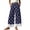 Dark Blue, variant on hoksml Women's Polka Dot Lace Hem Wide Leg Cropped Pants Elastic Drawstring Waist Casual Everyday Trousers