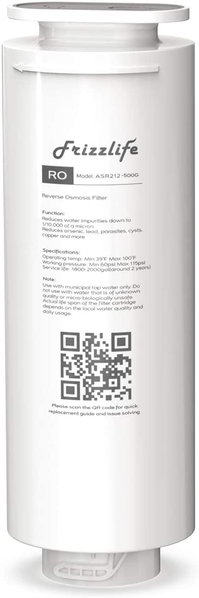 FRIZZLIFE ASR311 Vervangende filterpatroon voor PX500, PX500-A (1e fase