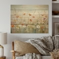 thumbnail image 2 of Designart "pasture Contemporary Wildflowers" Floral Print on Natural Pine Wood, 2 of 5