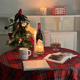 thumbnail image 5 of Bandera de mesa navideña con copos de nieve a cuadros, mantel para el hogar, mueble de TV, mantel para mesa de café, funda de toalla, 5 of 6