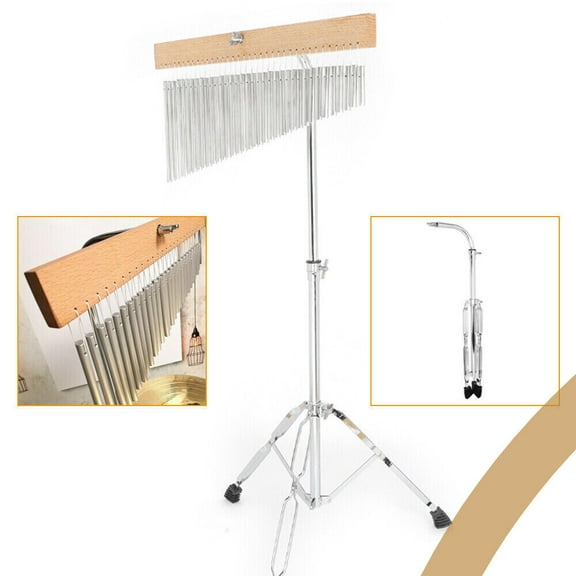 Bar Chimes Single-Row Wind Chime 36-Tone With Tripod Stand Percussion Instrument