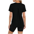 thumbnail image 3 of Vmvidoty Soft Workout Tops for Women UPF 50+ Sun Protection Shirt Quick Dry Athletic Running Hiking Travel Basic Tee Shirts Black XL, 3 of 10