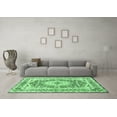 thumbnail image 3 of Ahgly Company Indoor Square Medallion Emerald Green Traditional Area Rugs, 7' Square, 3 of 4