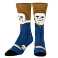 thumbnail image 2 of ODD SOX, Halloween Michael Myers Socks for Men, Fun Scary Gift, Adult Large, 2 of 6