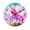 style-2, variant on Pink Unicorn Colorful Sky Clouds Time Decorative Wall Clocks Round Large Wall Watch Bedroom Home Decor 10 12 14 Inch