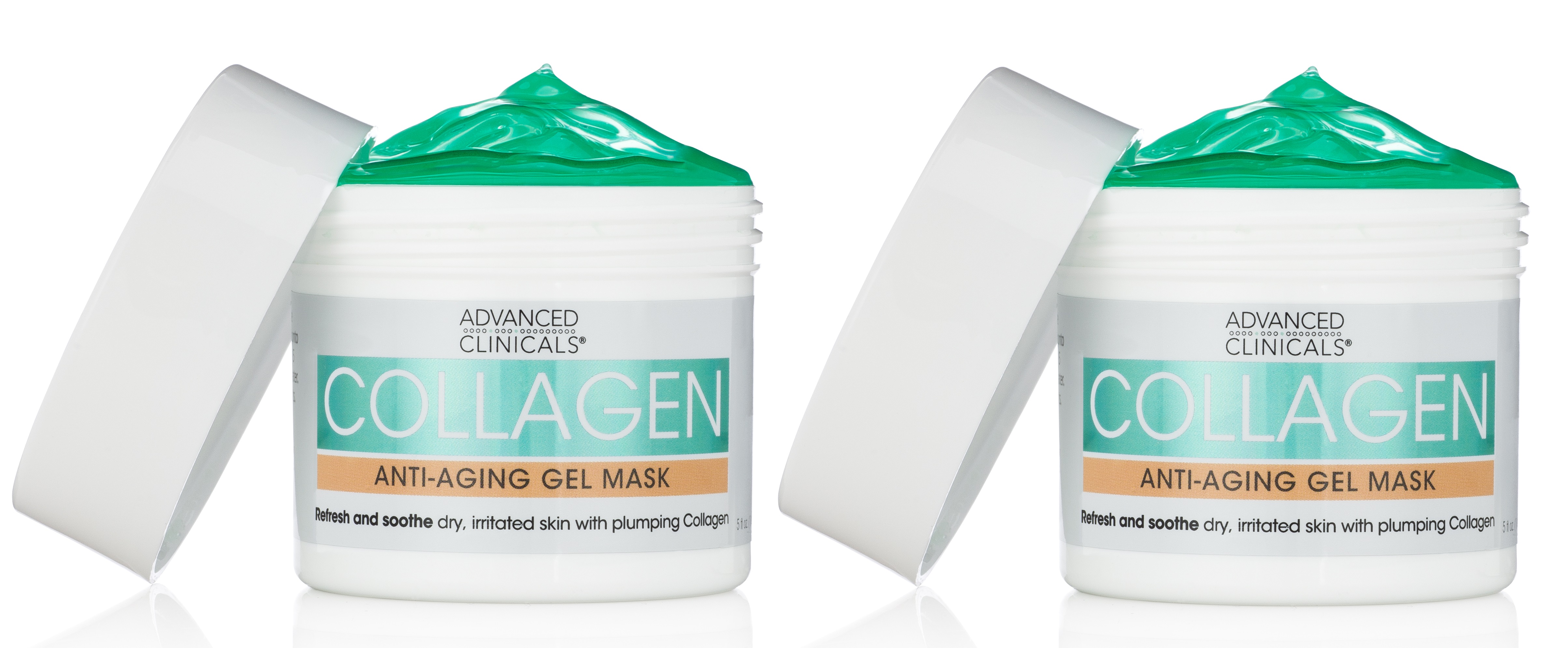 Advanced Clinicals Collagen AntiAging Gel Face Mask. Facial Mask for