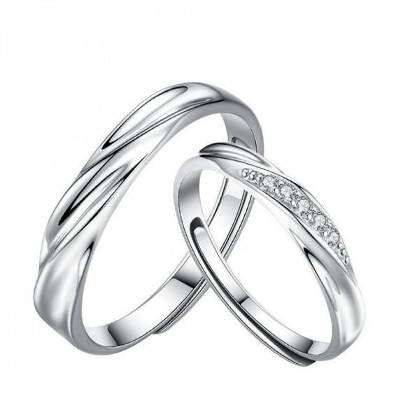 VOLALO S925 Sterling Silver Bowknot Design Artificial Zircon Decor Ring, Elegant Engagement Ring for Women, Trendy All-match & Exquisite Jewelry for Birthday Gift